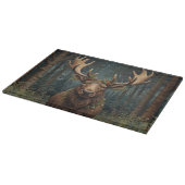 Planche À Découper Noël rustique élan cerf boho forêt boisée (Coin)
