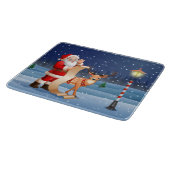 Planche À Découper Noël Santa Claus Reindeer mignon hiver (Coin)