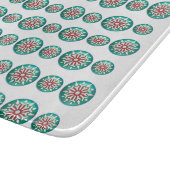 Planche À Découper Noël Style Rétro Cuisine en Verre (Coin)