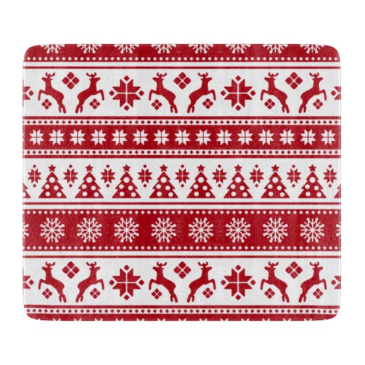 Planche À Découper Noël Vacances Nordic Motif Cosy (Devant)