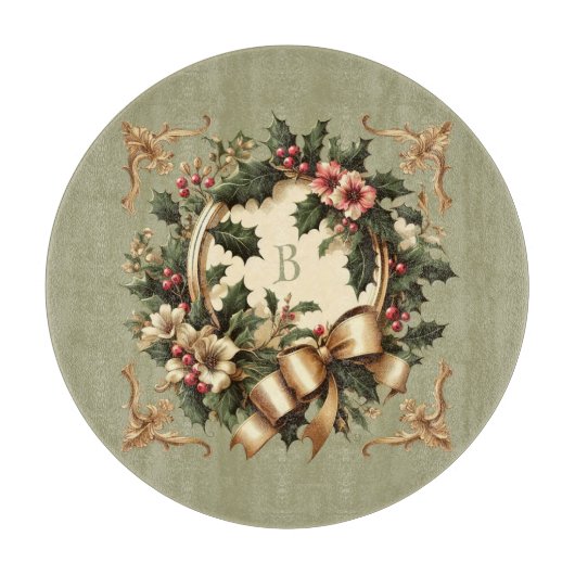 Planche À Découper Noël victorien/classique/vintage (Devant)