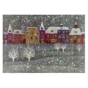 Planche À Découper Noël Vintage, Cheval du Père Noël