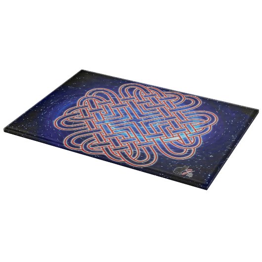 Planche À Découper Nœud d'amour celtique galactique (Coin)