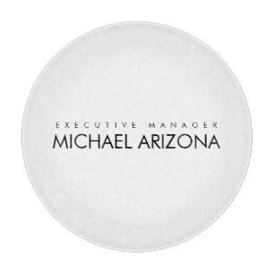 Planche À Découper Noir & Blanc Minimaliste Simple Plaque Moderne