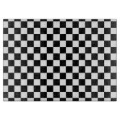 Planche À Découper Noir et blanc Checkered (Devant)