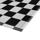 Planche À Découper Noir et blanc Checkered (Coin)