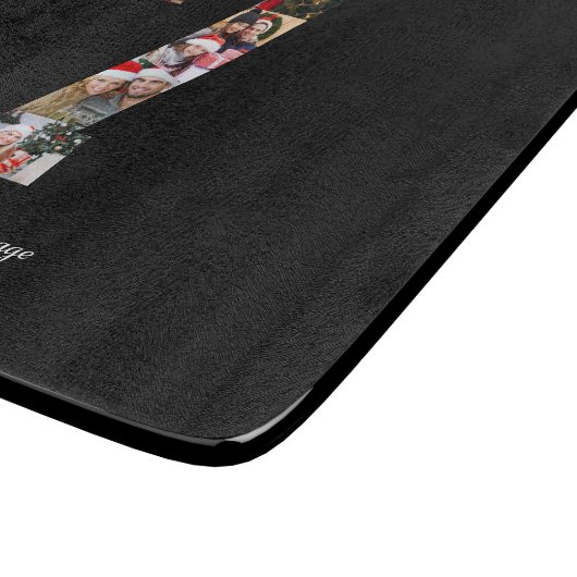 Planche À Découper Noir et blanc Numéro 7 Photo Collage (Coin)