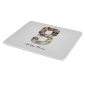 Planche À Découper Noir et blanc Numéro 8 Photo Collage (Coin)