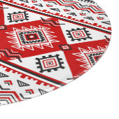 Planche À Découper Noir noir rouge, motifs ukrainiens. (Coin)