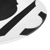 Planche À Découper Noir Orange Rétro Mod Géométrique (Coin)