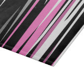 Planche À Découper Noir rose et blanc Abstrait (Coin)