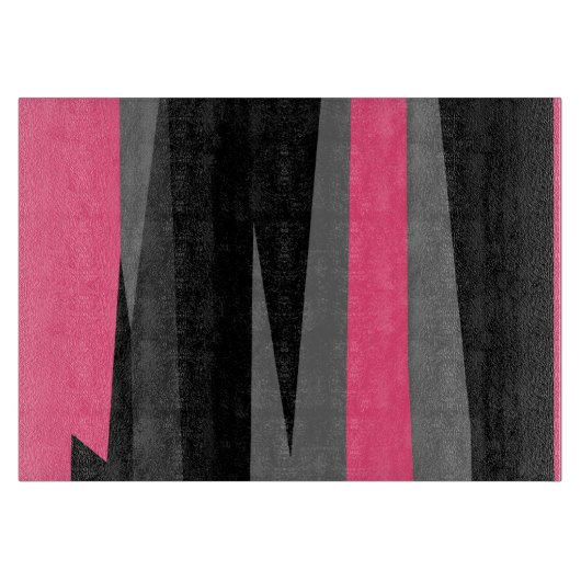 Planche À Découper Noir rose et gris (Devant)