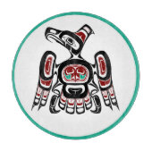 Planche À Découper Noir rouge autochtone Kaigani Thunderbird (Devant)