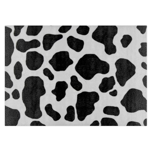 Planche à découper noire et blanche d'impression (Devant)