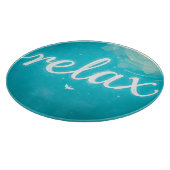 Planche À Découper Nom : Blue Relax Design (Coin)