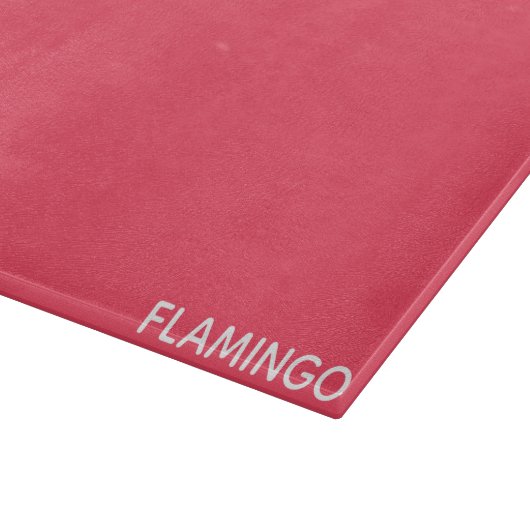 Planche À Découper Nom de couleur rose Flamant rose (Coin)