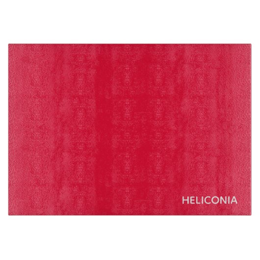 Planche À Découper nom de couleur rouge d'Heliconia (Devant)