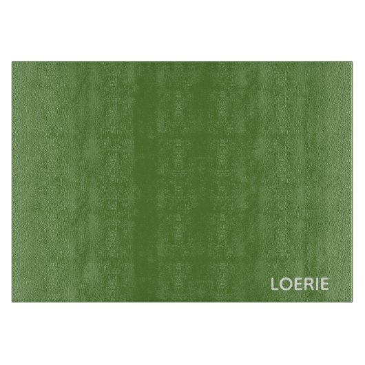 Planche À Découper nom de couleur vert Loerie (Devant)