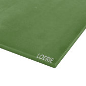 Planche À Découper nom de couleur vert Loerie (Coin)