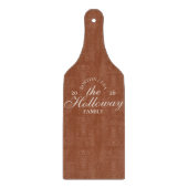 Planche À Découper Nom de famille de calligraphie de script moderne (Devant)