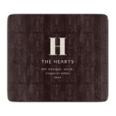 Planche À Découper Nom de famille ou nom d'entreprise modifiable (Devant)