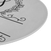 Planche À Découper Nom de famille personnalisé monogramme (Coin)