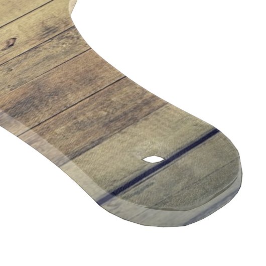 Planche À Découper Nom de famille Rustic Beach Laver Monogramme (Coin)