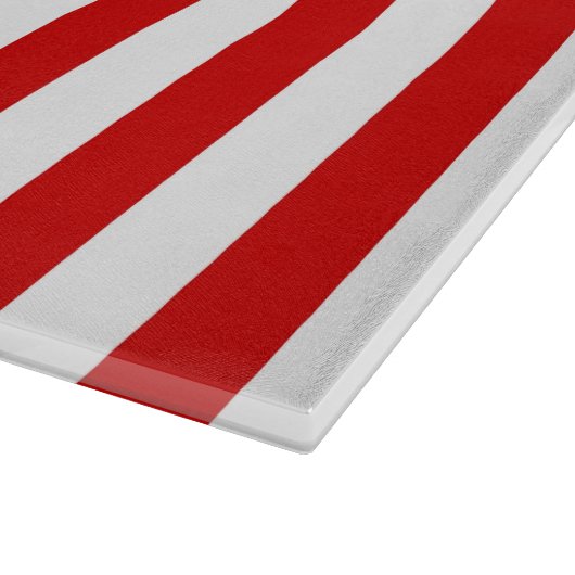 Planche À Découper Nom de l'ananas blanc rouge Monogramme (Coin)