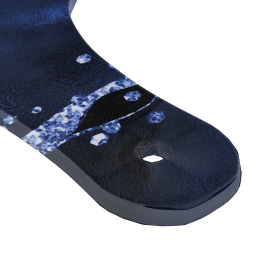 Planche À Découper Nom de marbre marbré bleu marine (Coin)