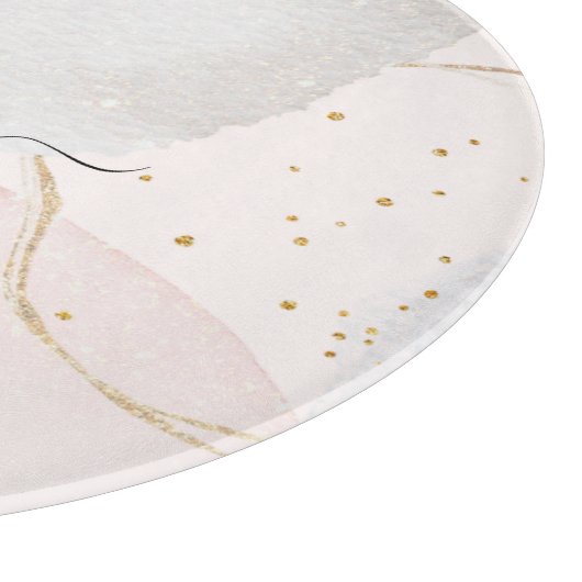 Planche À Découper Nom de script abstrait rose vif moderne (Coin)