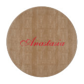 Planche À Découper Nom d'écriture professionnelle classique personnal (Devant)