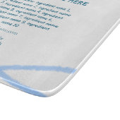 Planche À Découper Nom d'ingrédient ajouter nom d'entreprise site Web (Coin)