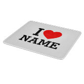 Planche À Découper Nom du coeur (Coin)