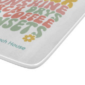 Planche À Découper Nom du monogramme rose d'été Super (Coin)