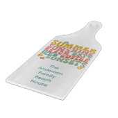 Planche À Découper Nom du monogramme rose d'été Super (Coin)