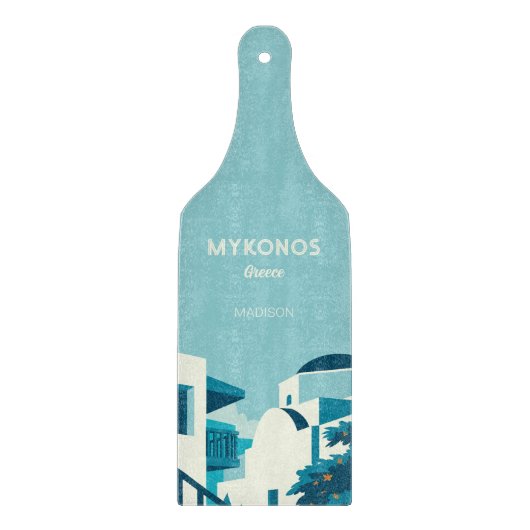 Planche À Découper Nom et texte personnalisés Grèce (Devant)