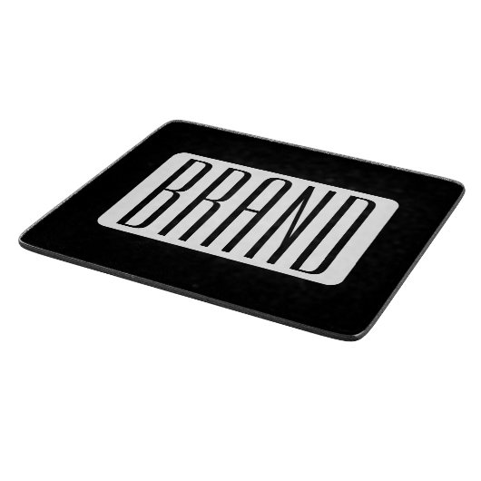 Planche À Découper Nom moderne ou nom de marque modifiable pour l'ent (Coin)