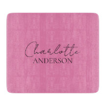 Nom Monogramme Minimaliste Élégant Rose