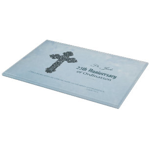 Planche À Découper Nom personnalisé & Anniversaire Année Ordination, 