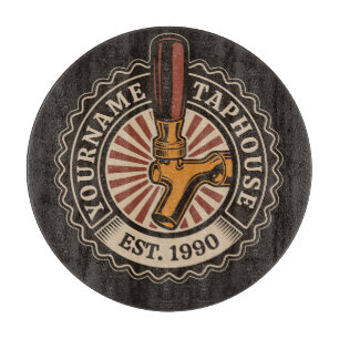 Planche À Découper NOM Personnalisé Artisanat Bière Taphouse Brasseri