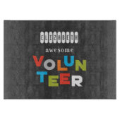 Planche À Découper Nom Personnalisé, Awesome Bénévole Appréciation (Devant)