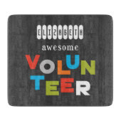 Planche À Découper Nom Personnalisé, Awesome Bénévole Appréciation (Devant)