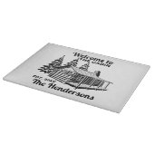 Planche À Découper Nom personnalisé et Cabine de journal de dates ave (Coin)