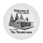 Planche À Découper Nom personnalisé et Cabine de journal de dates ave (Devant)