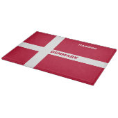 Planche À Découper Nom personnalisé et texte Danemark Indicateur (Coin)