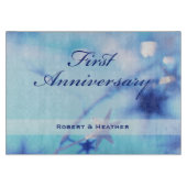 Planche À Découper Nom personnalisé, Étincelle du premier Mariage (Devant)