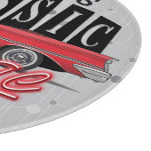 Planche À Découper Nom personnalisé Faux Neon Garage de voiture class (Coin)