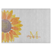 Planche À Découper Nom personnalisé Monogramme Botanique (Devant)