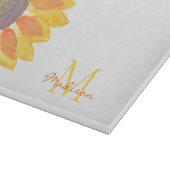 Planche À Découper Nom personnalisé Monogramme Botanique (Coin)