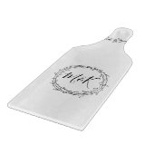 Planche À Découper Nom personnalisé Monogrammes Couple (Coin)